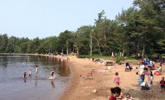 Boating in Dollar lake Nova Scotia